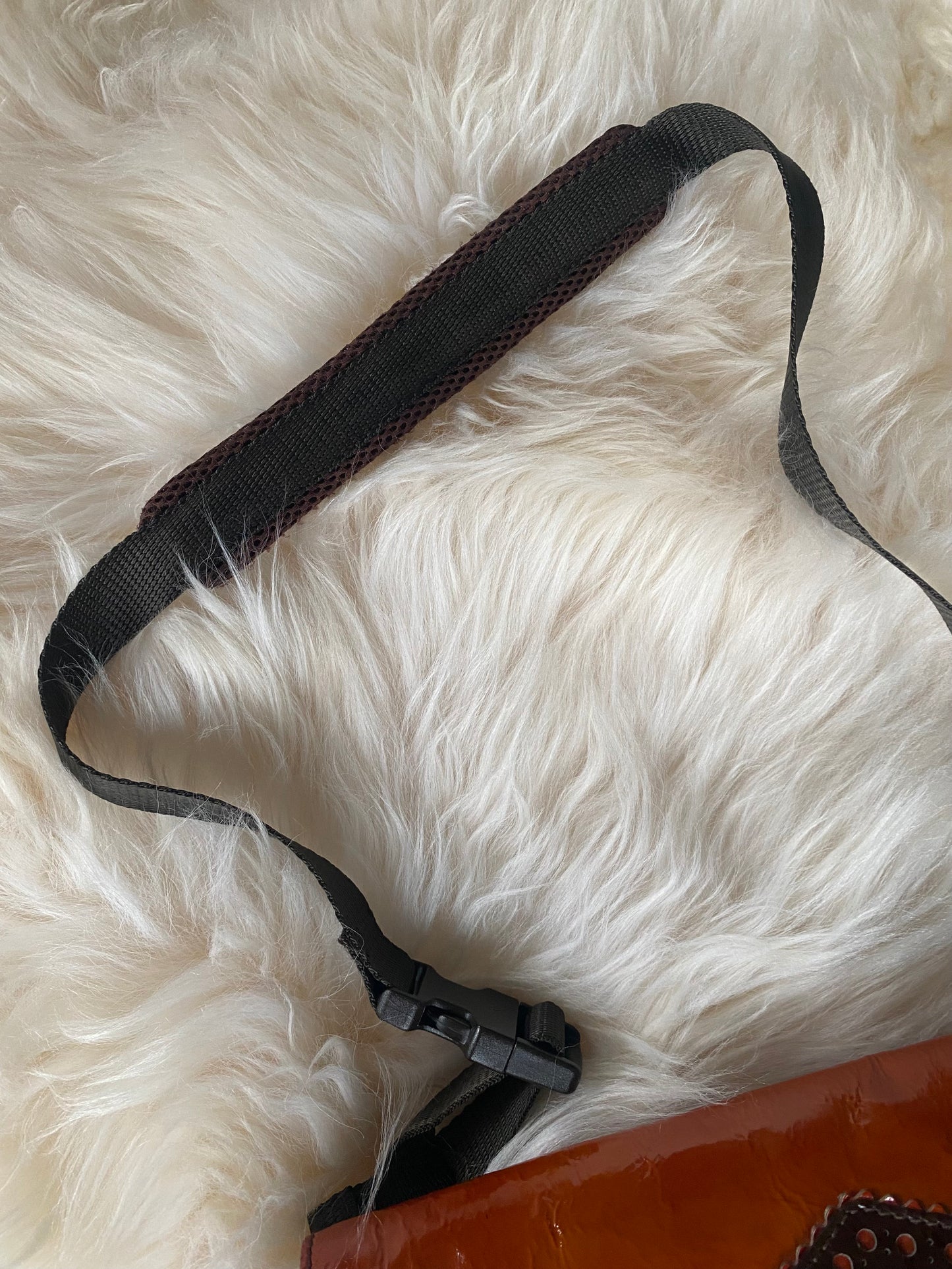 Miu Miu FW1999 Patent Leather & Mesh Shoulder Bag