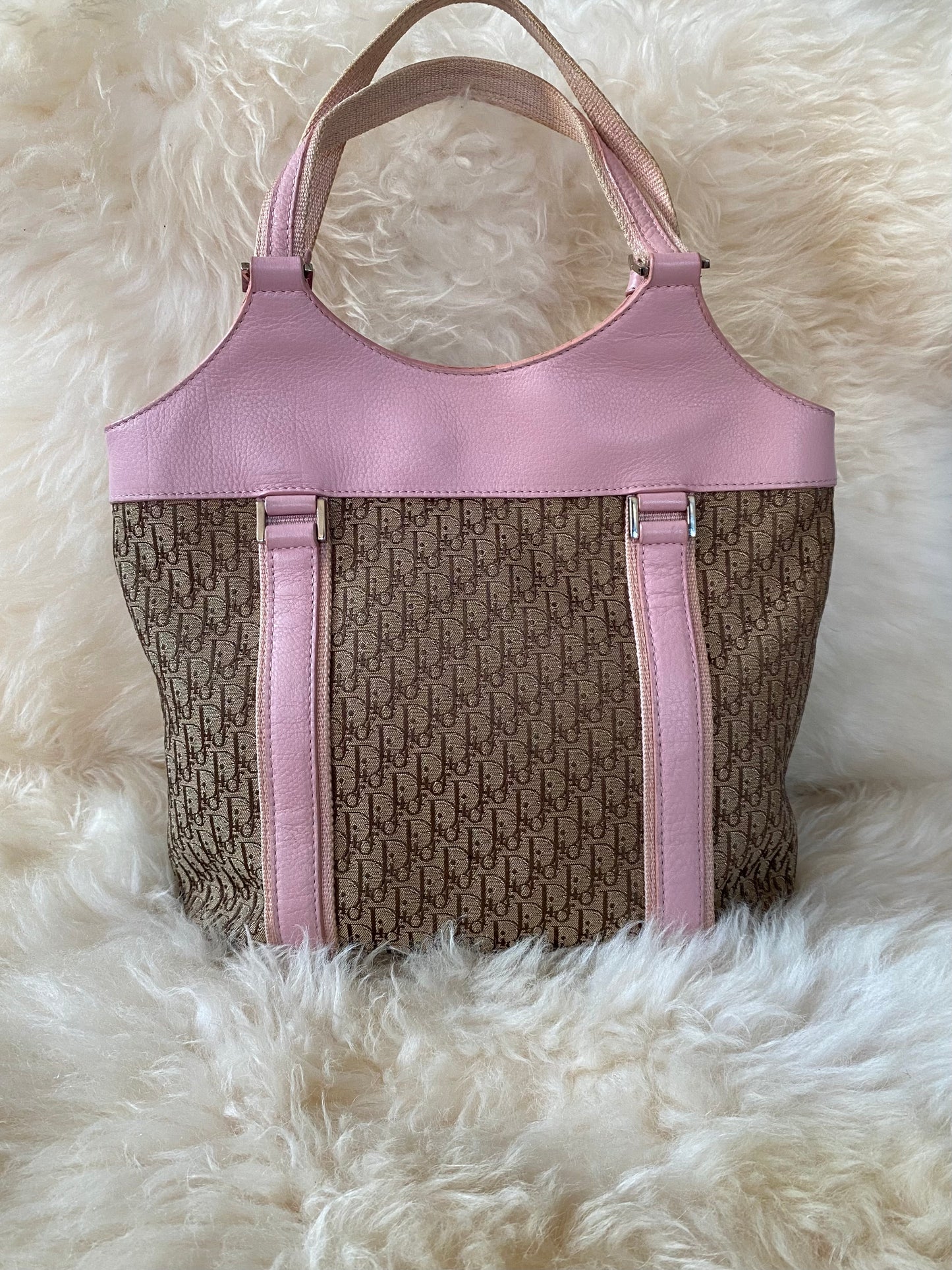 Dior Trotter Diorissimo Tote Bag Pink