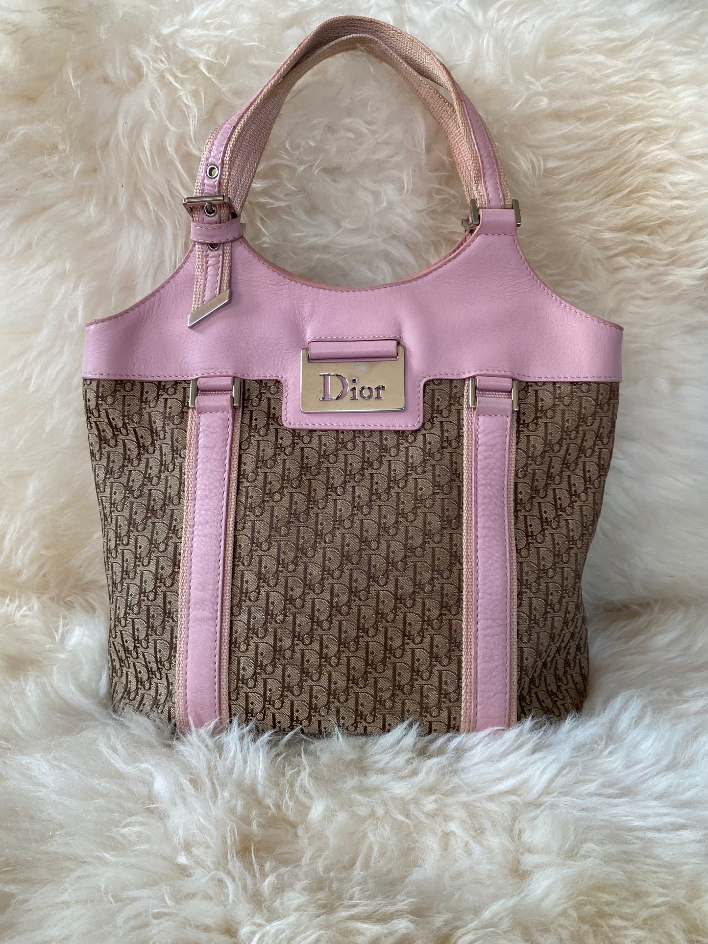 Dior Trotter Diorissimo Tote Bag Pink