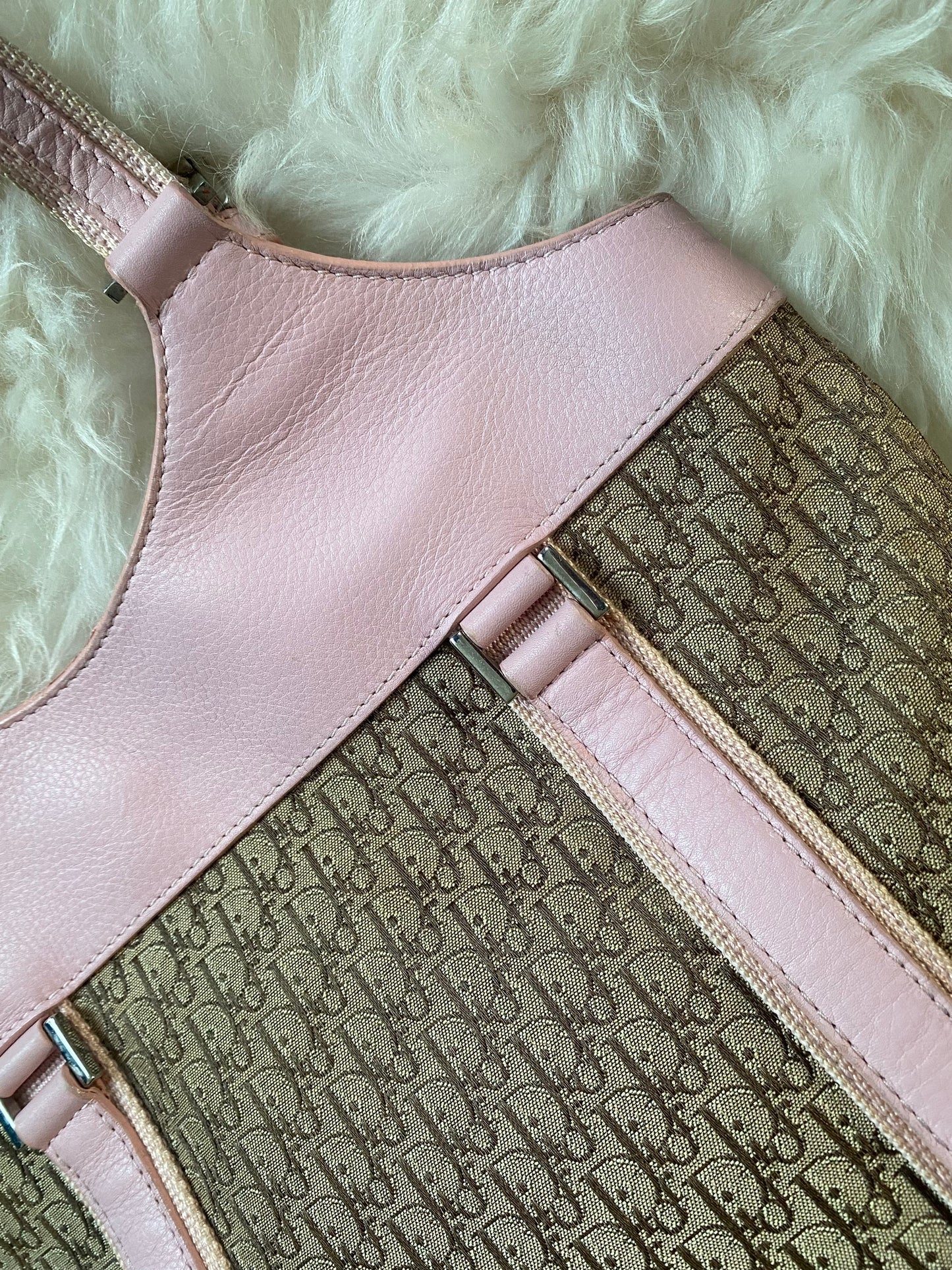 Dior Trotter Diorissimo Tote Bag Pink