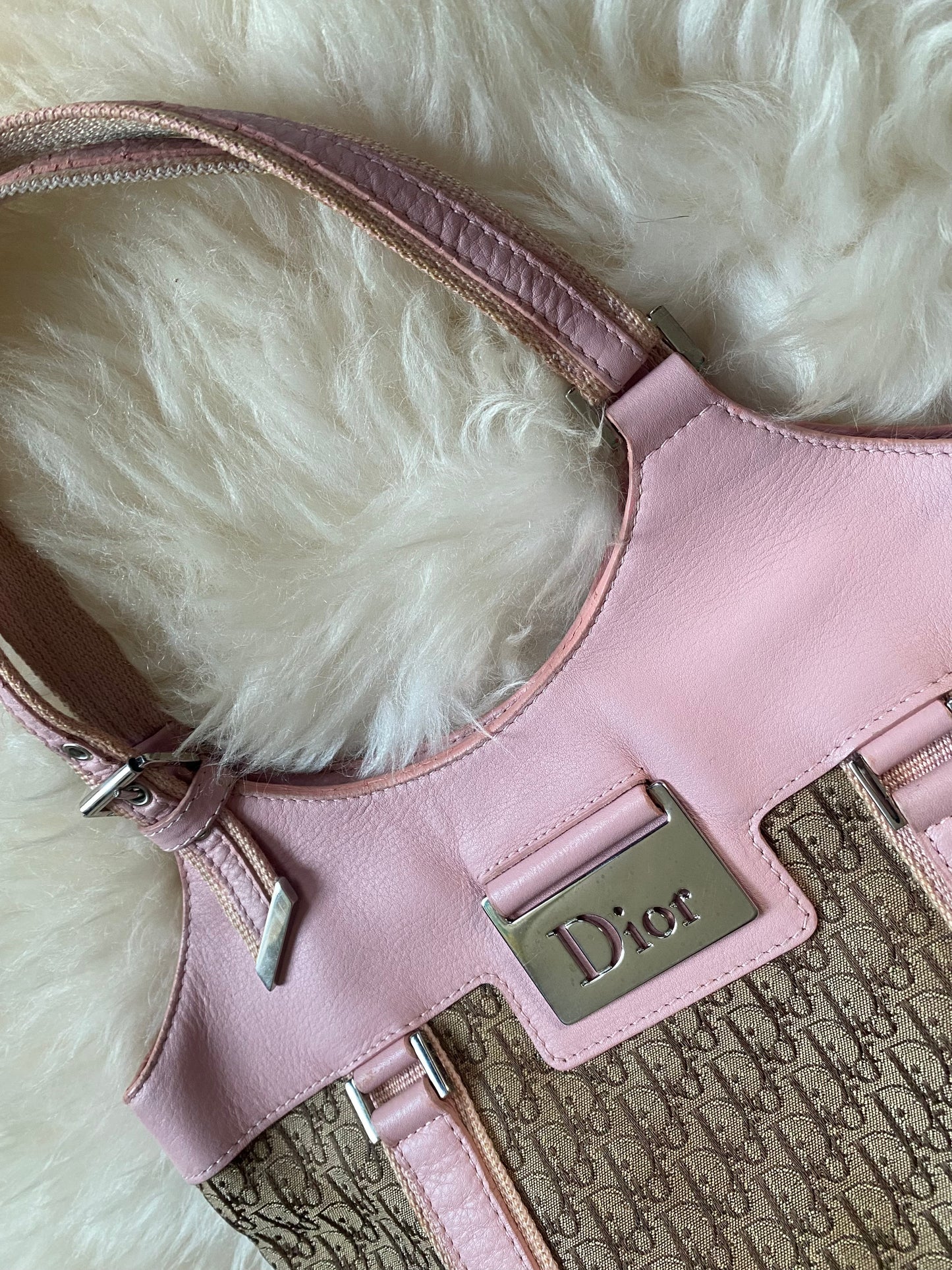 Dior Trotter Diorissimo Tote Bag Pink