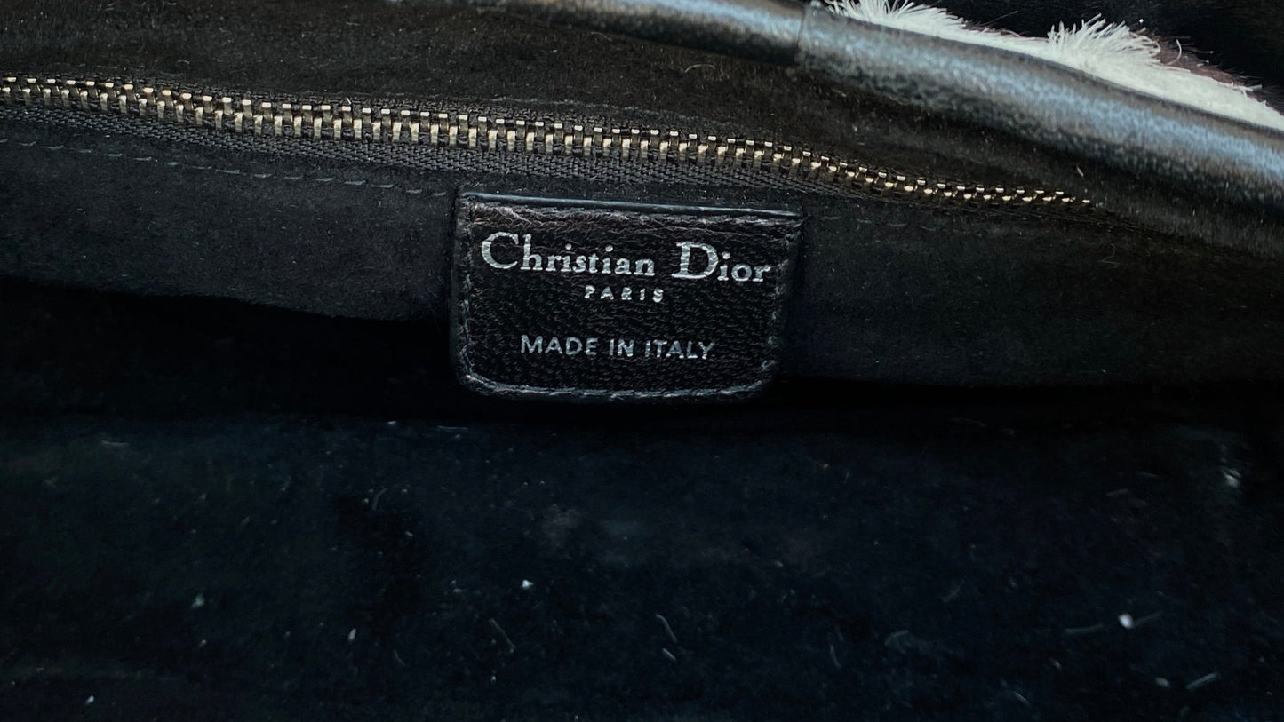 Christian Dior Pony Hair Zebra Jazz Club Satchel 2008
