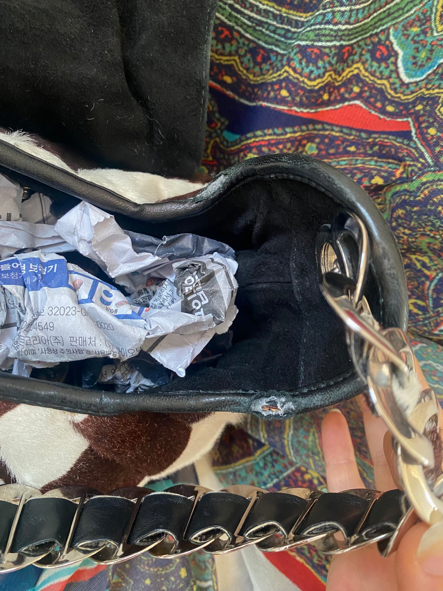 Christian Dior Pony Hair Zebra Jazz Club Satchel 2008