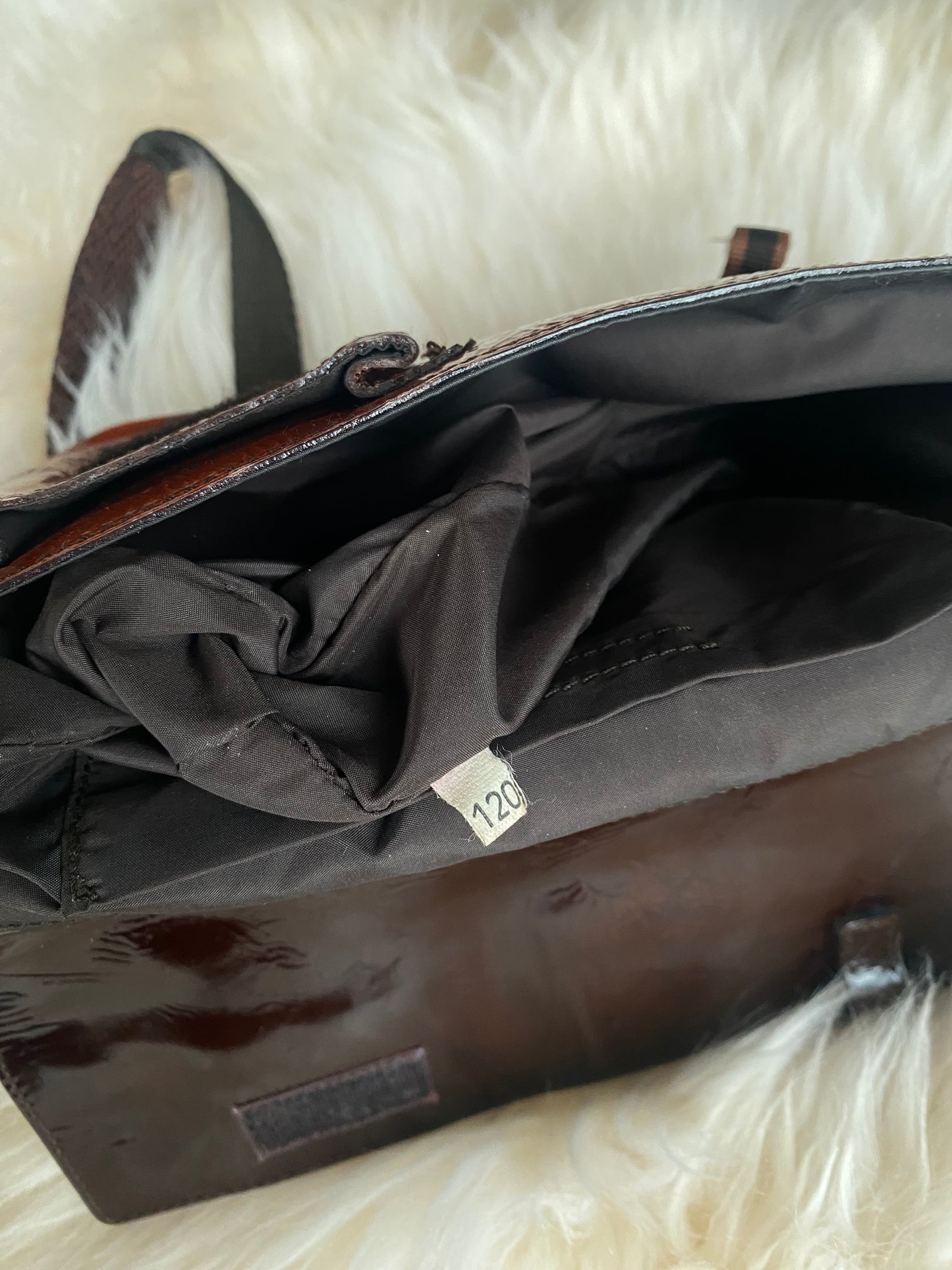 Miu Miu FW1999 Patent Leather & Mesh Shoulder Bag