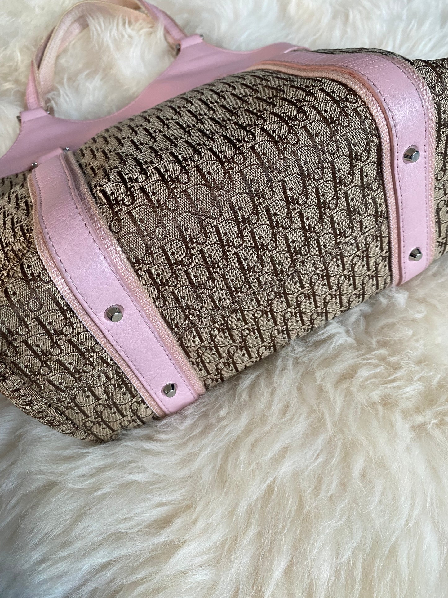Dior Trotter Diorissimo Tote Bag Pink