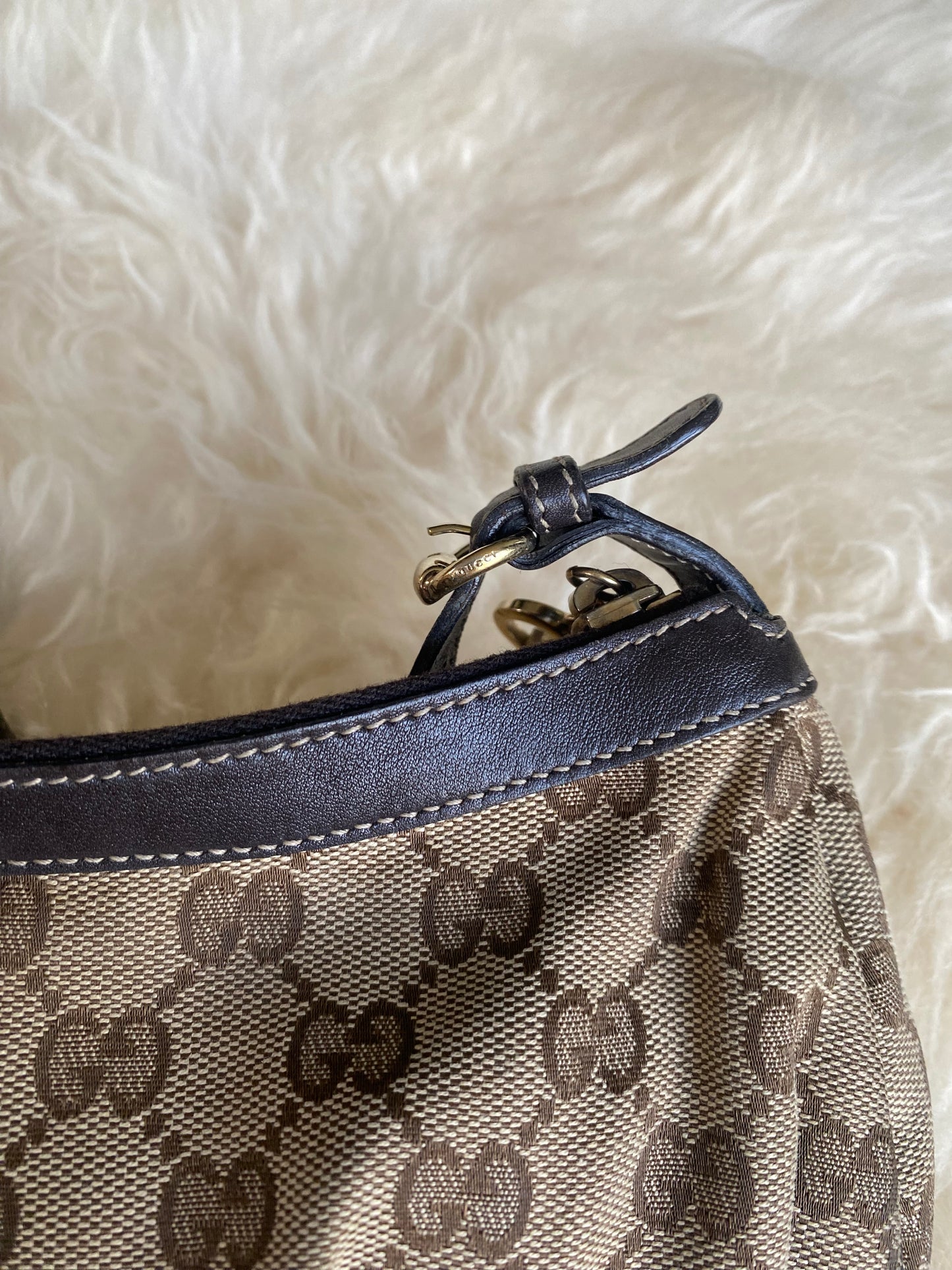Gucci Monogram Canvas Mini Bag