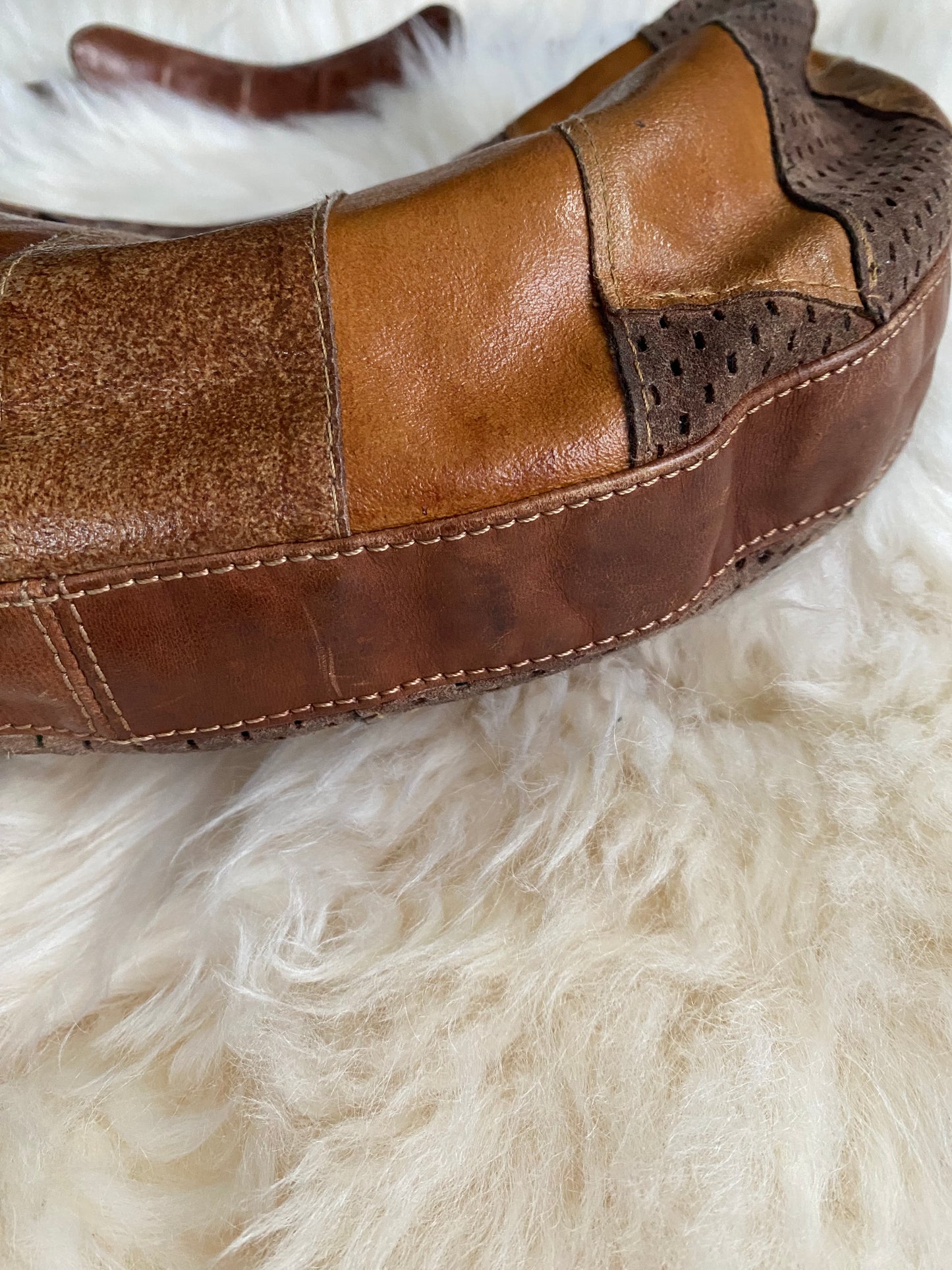 Dior Patchwork Shoulderbag Brown