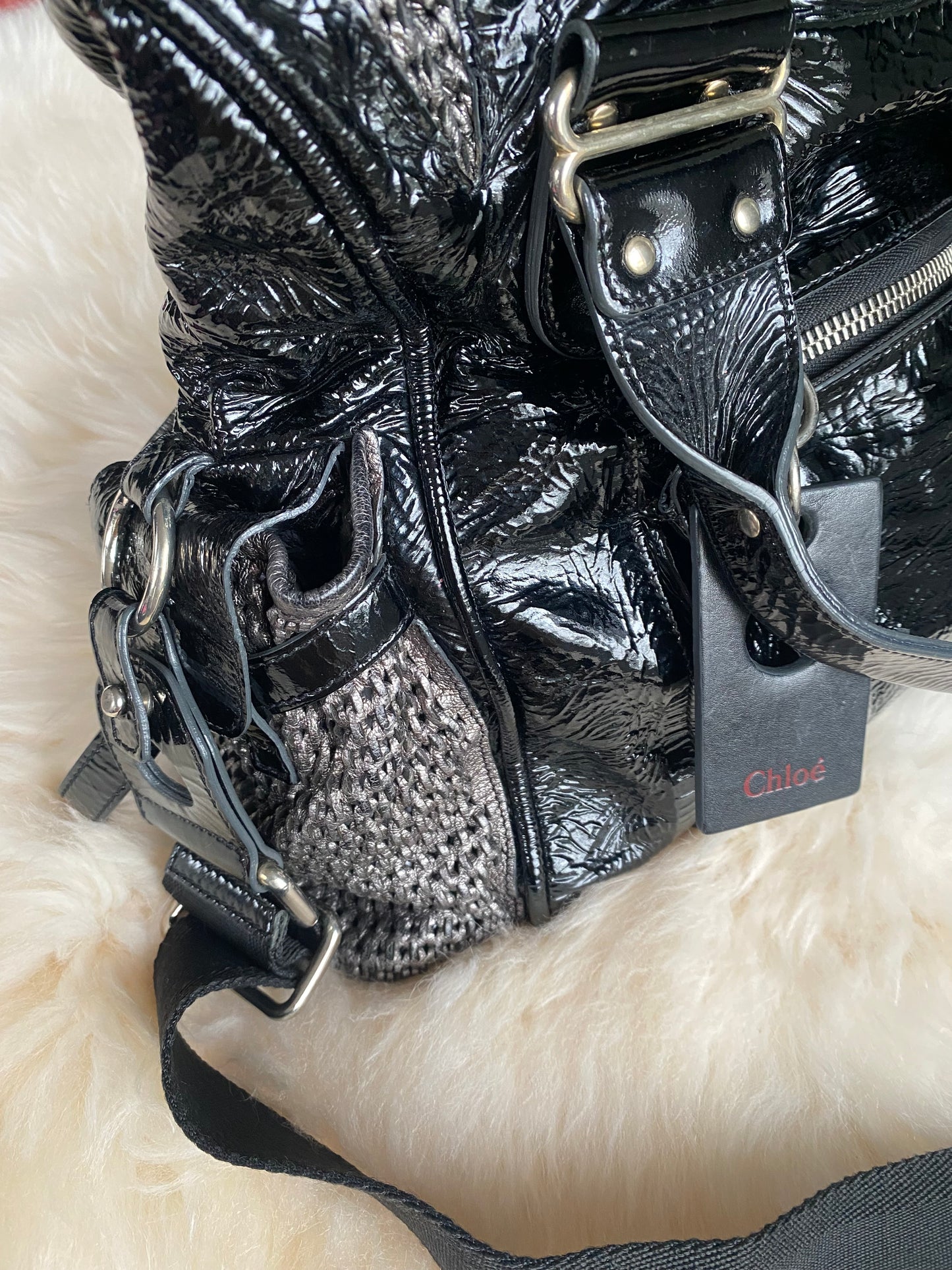 Chloe Ada Patent Leather Bag