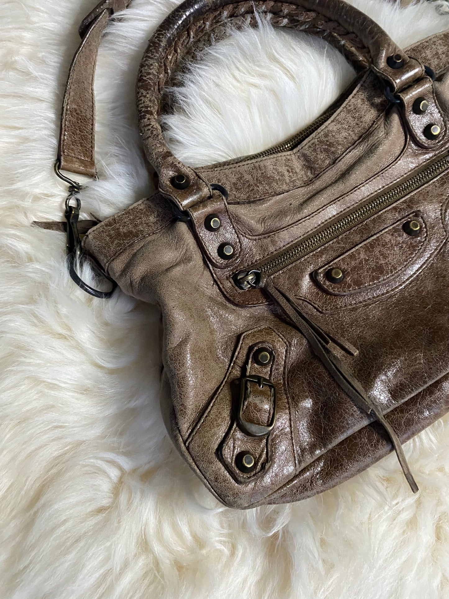 Balenciaga City Bag Mini Brown