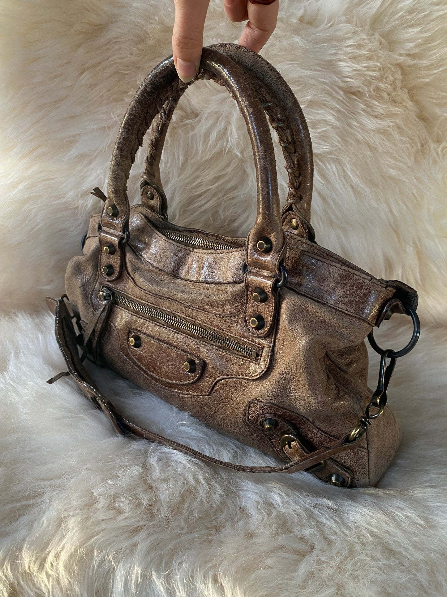 Balenciaga City Bag Mini Brown