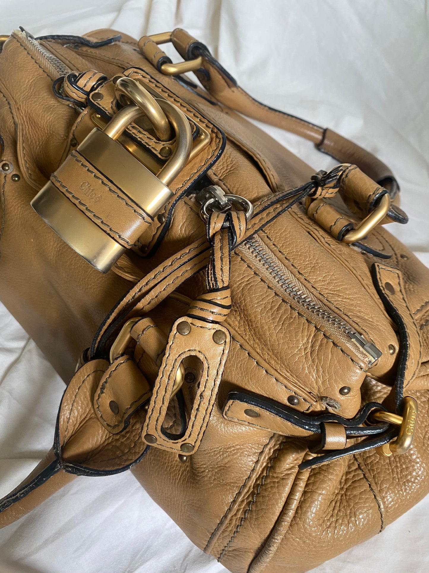 Chloé Paddington Shoulder Bag Camel (medium, big size)