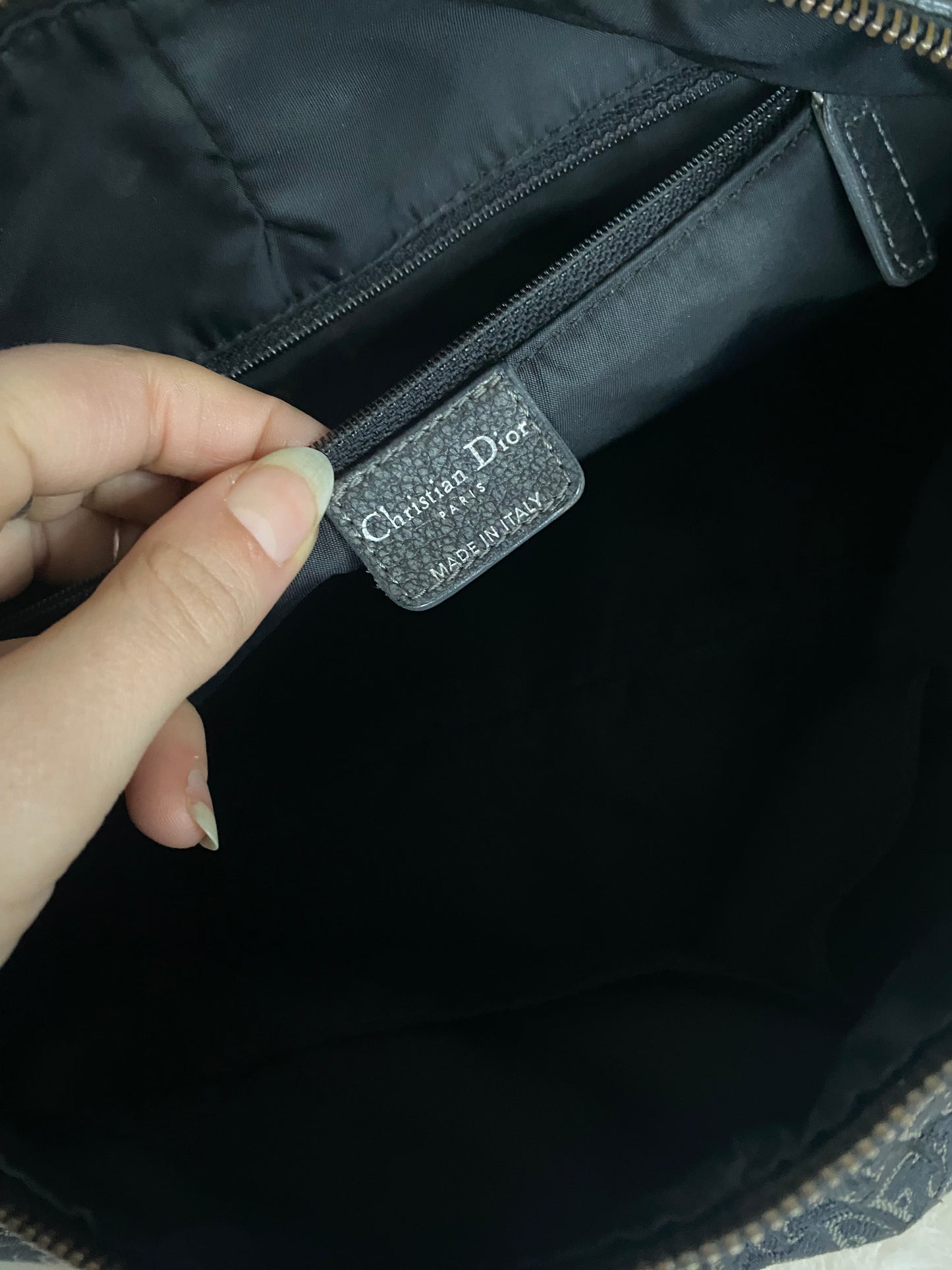 Dior Monogram Oblique Canvas Buckle Shoulderbag Black