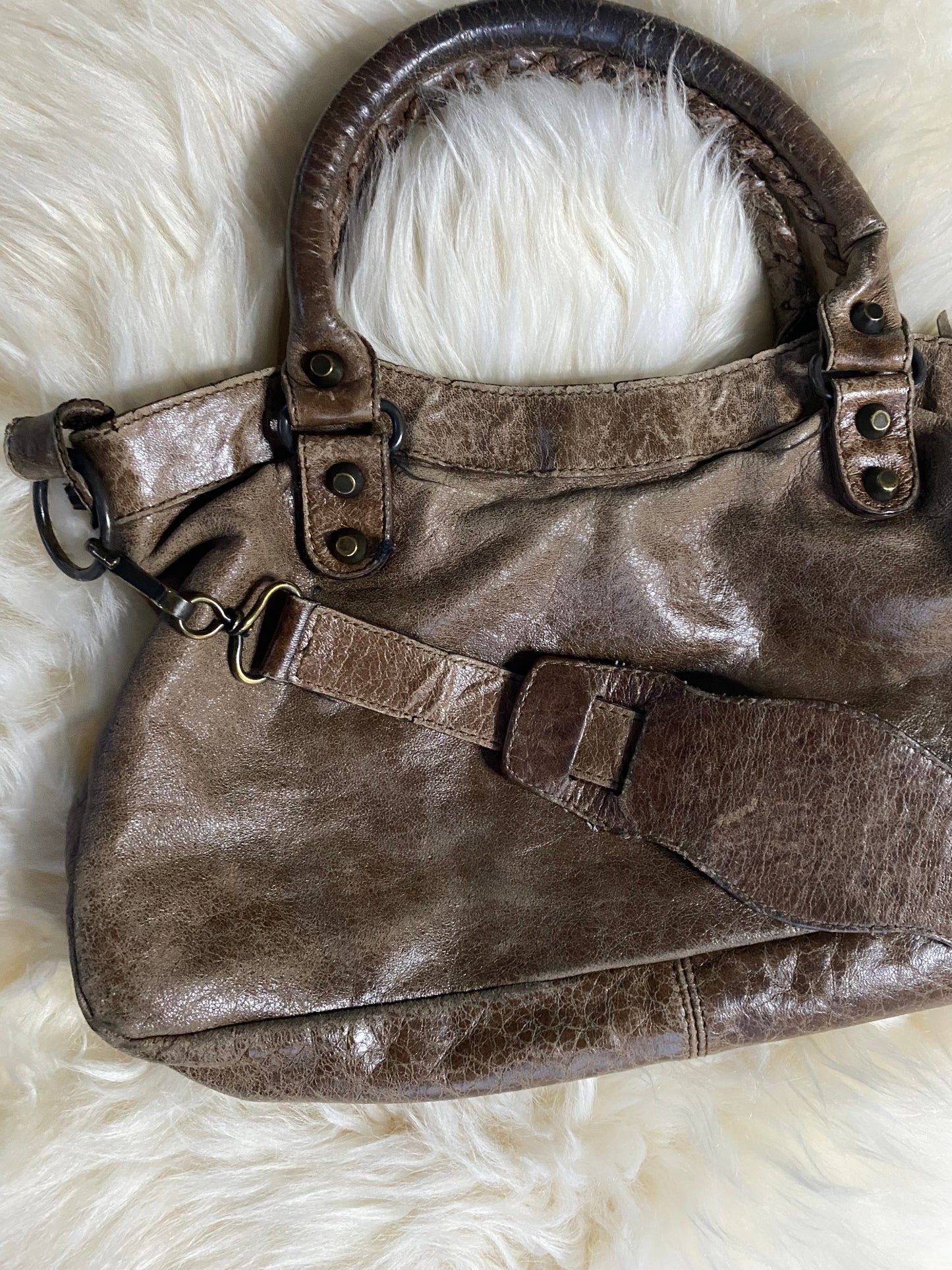 Balenciaga City Bag Mini Brown