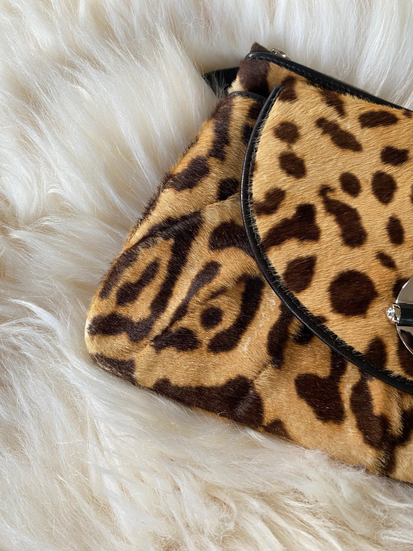 Dior Jazzclub Leopard Clutch, Pouch