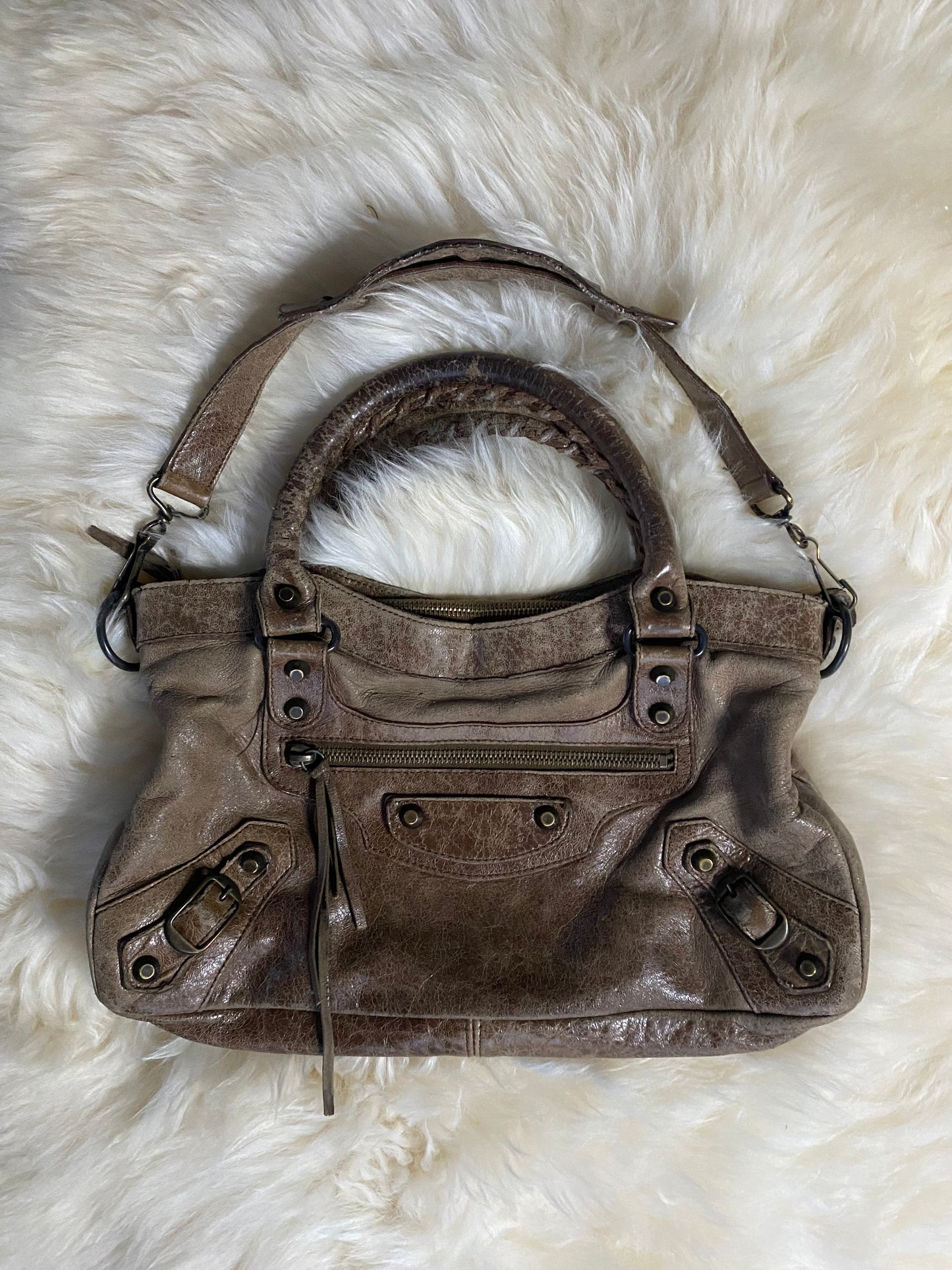 Balenciaga City Bag Mini Brown