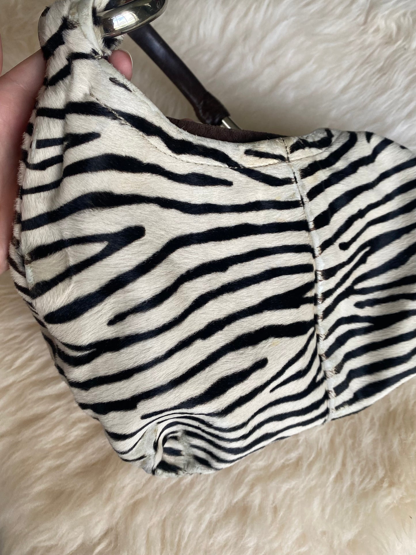 Prada Zebra Leather Bag