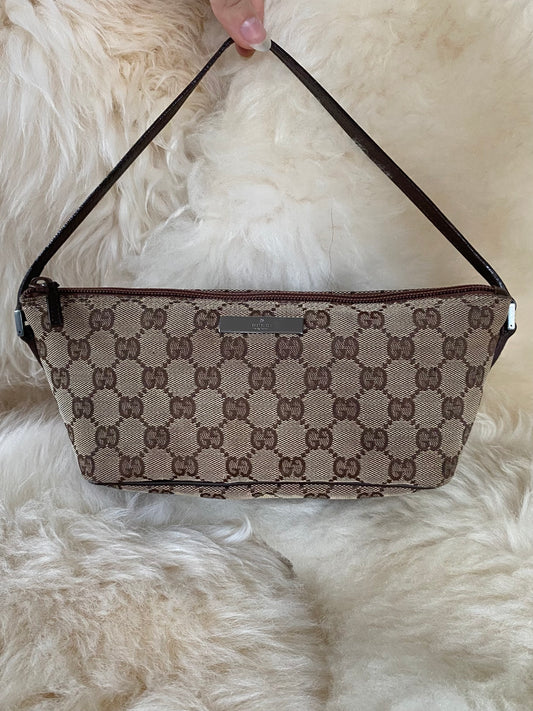 Gucci Boat Pochette Brown