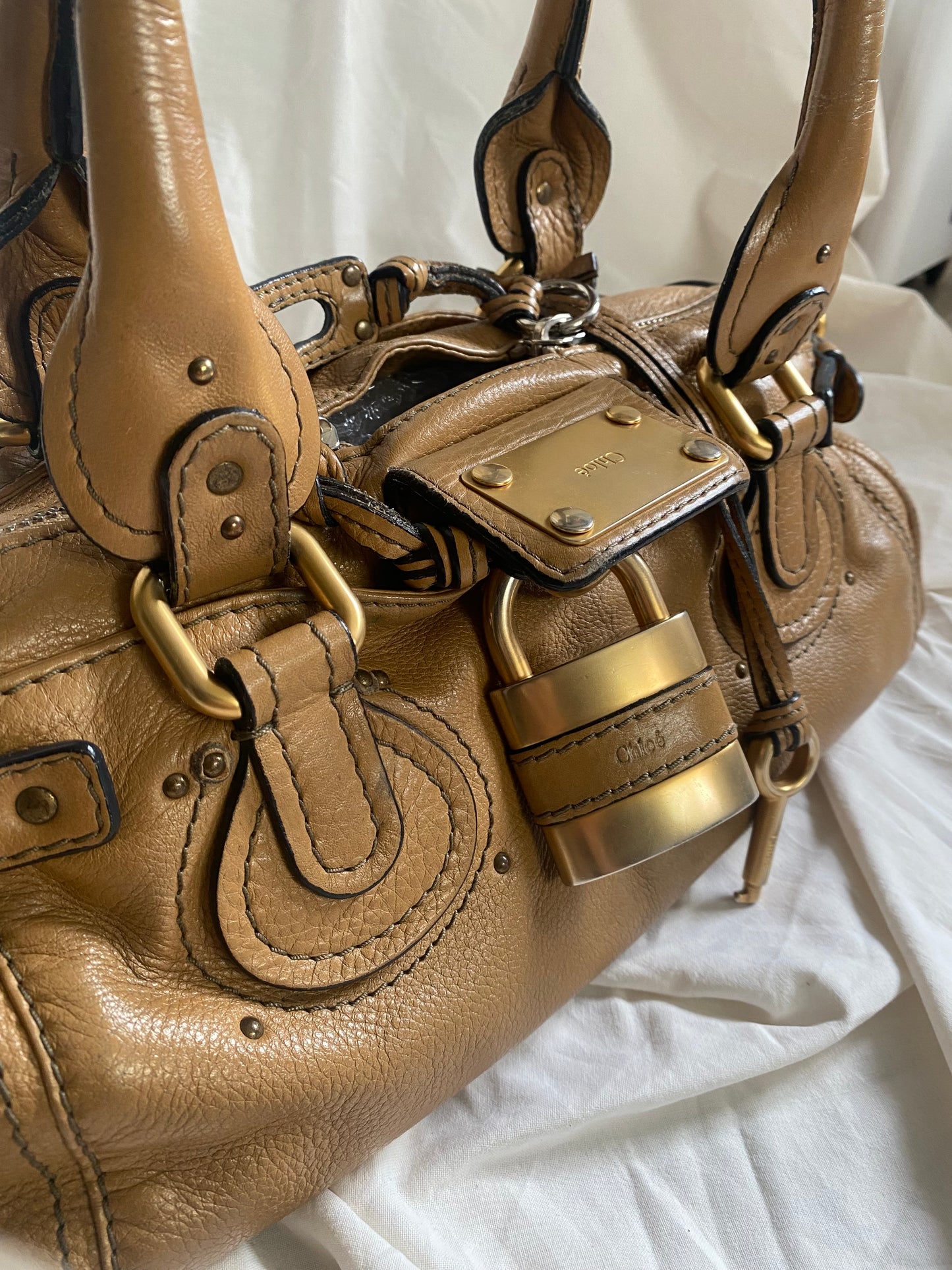 Chloé Paddington Shoulder Bag Camel (medium, big size)