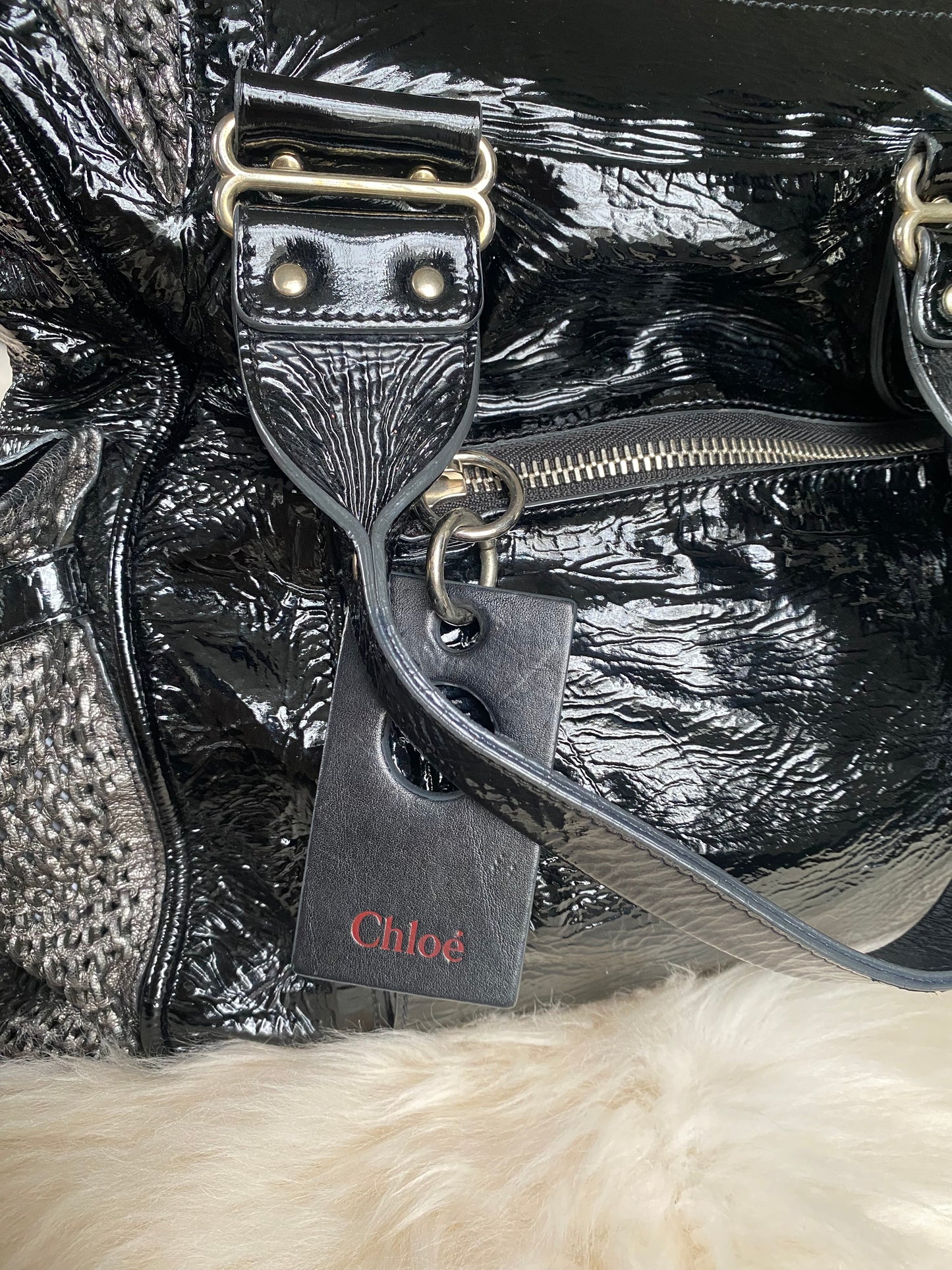 Chloe Ada Patent Leather Bag