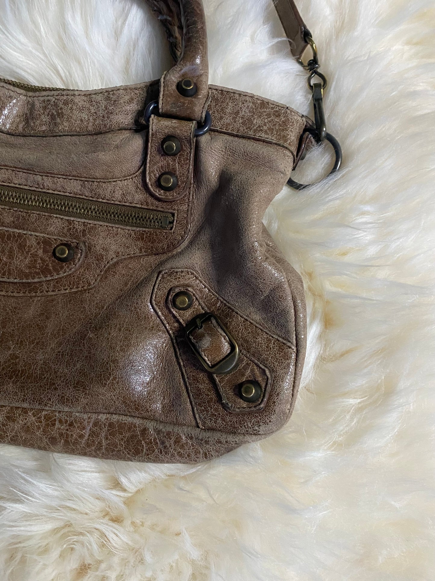 Balenciaga City Bag Mini Brown