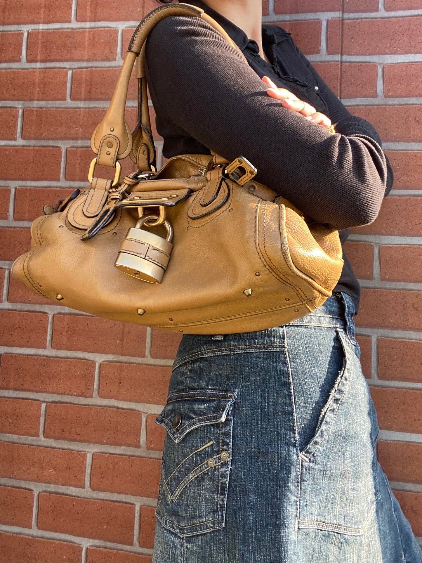 Chloé Paddington Shoulder Bag Camel (medium, big size)