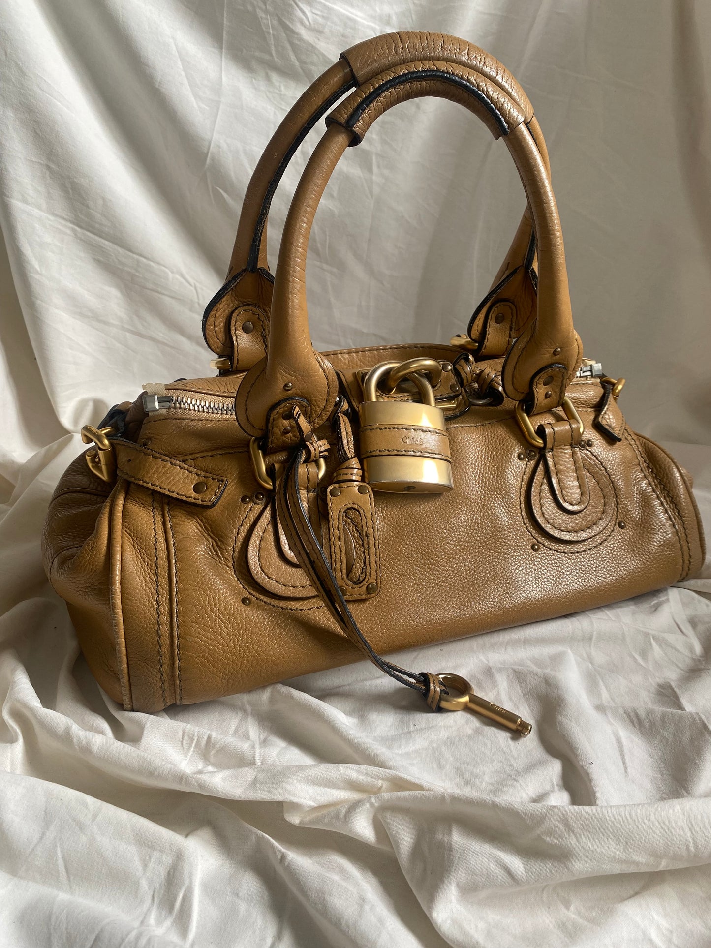 Chloé Paddington Shoulder Bag Camel (medium, big size)