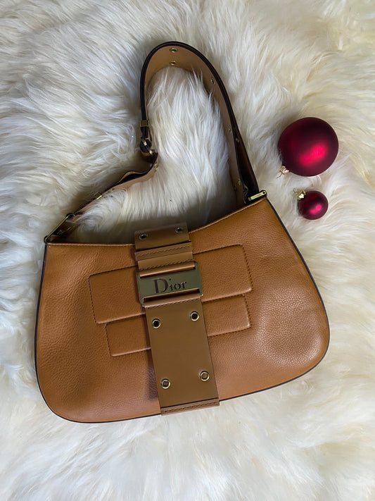 Dior Street Chic Shoulder Bag Mini Brown