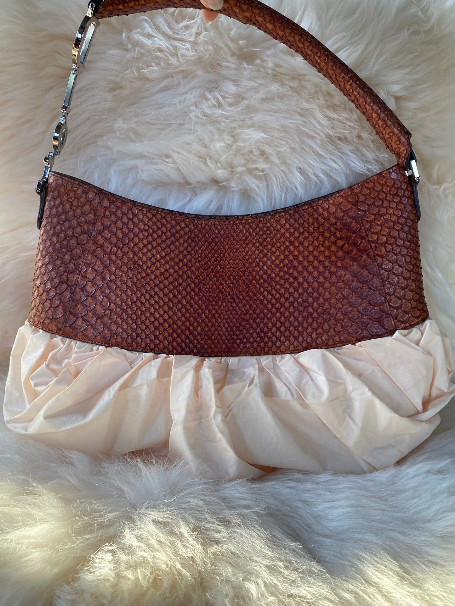 Dior Python Ballet Corset Hobo Bag Pink