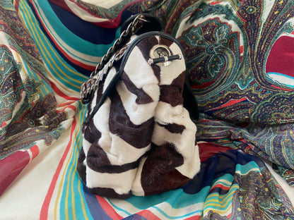 Christian Dior Pony Hair Zebra Jazz Club Satchel 2008