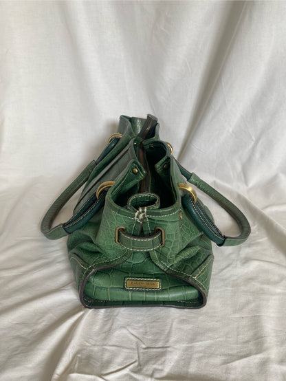 Balenciaga Croc Pattern Tote Bag Dark Green